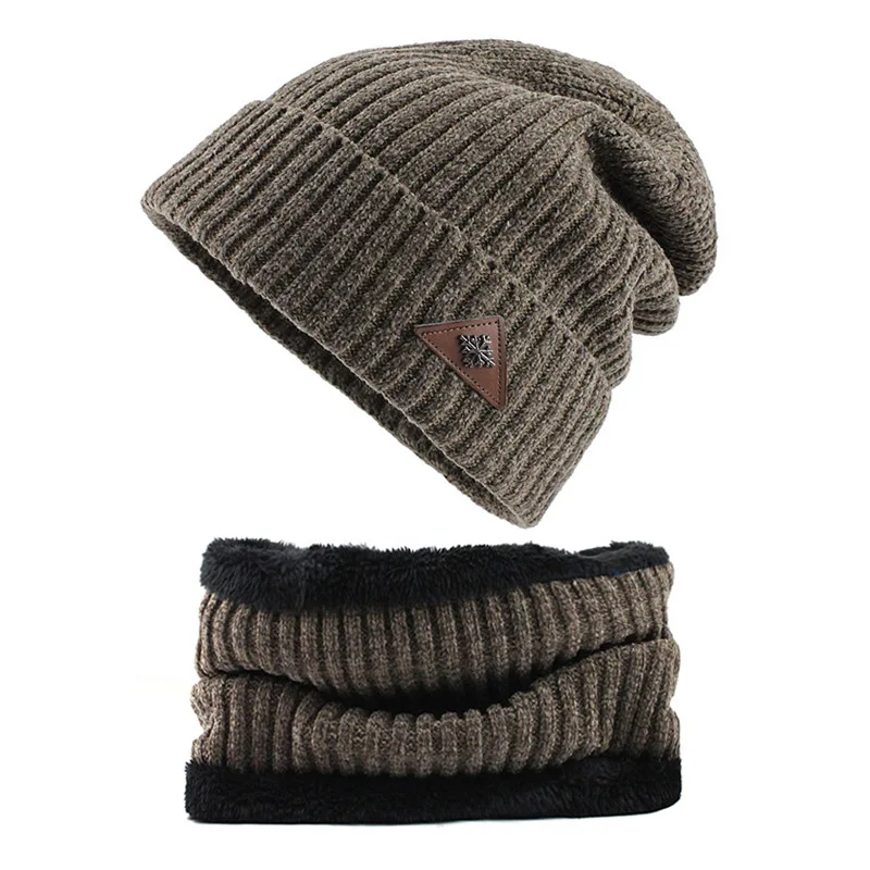[FLB] Skullies Beanies, зимние шапки для мужчин, шарф, вязаная шапка для женщин и мужчин, теплая мягкая Балаклава для шеи, шапка F18088