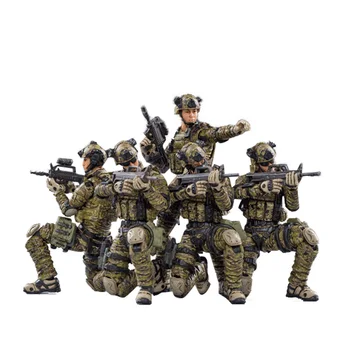 

5Pcs 1/18 10.5CM Action Figures PLA Army Ground Force Military Soldiers Model Collection Toys For Children Educational Toys Gift