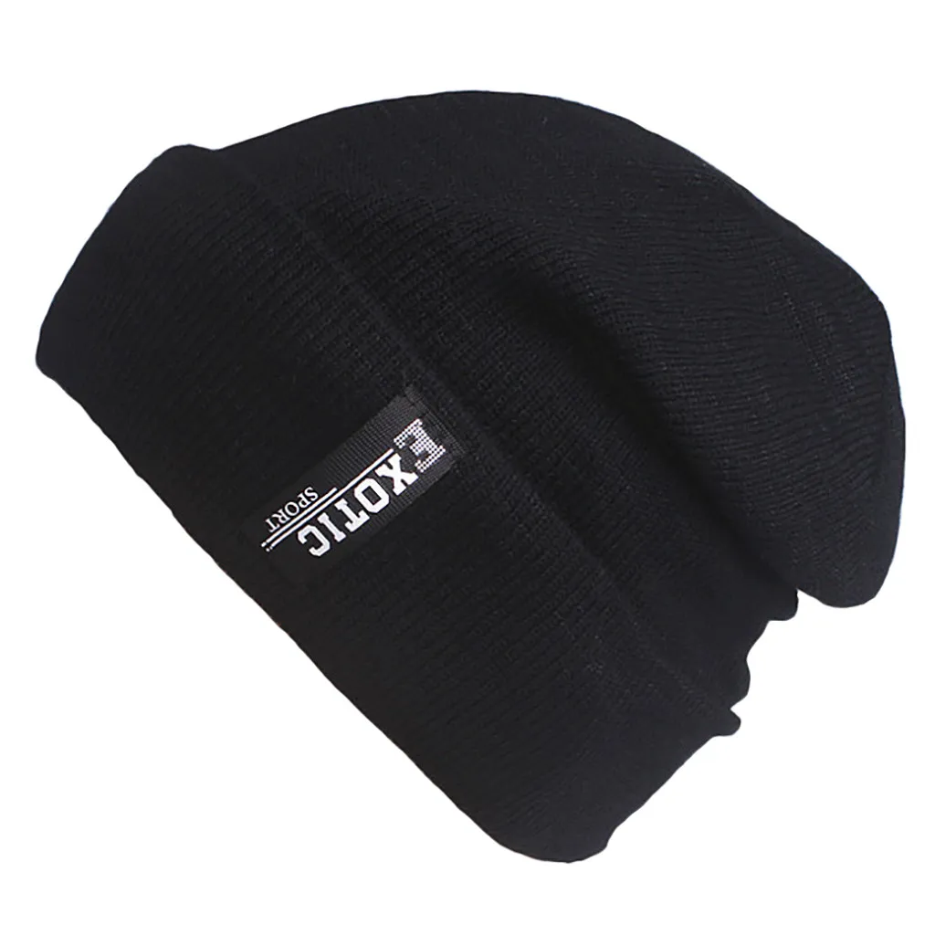 Winter Warm Beanie Cap For Men Crochet Knit Beanie Hat For Men Outdoor Ski Beanie Caps Skull Slouchy Caps Hat Py4
