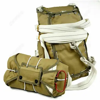 

tomwang2012. WWII ww2 US 101st Airborne Paratrooper T-5 Parachute Backpack Khaki Reenactments