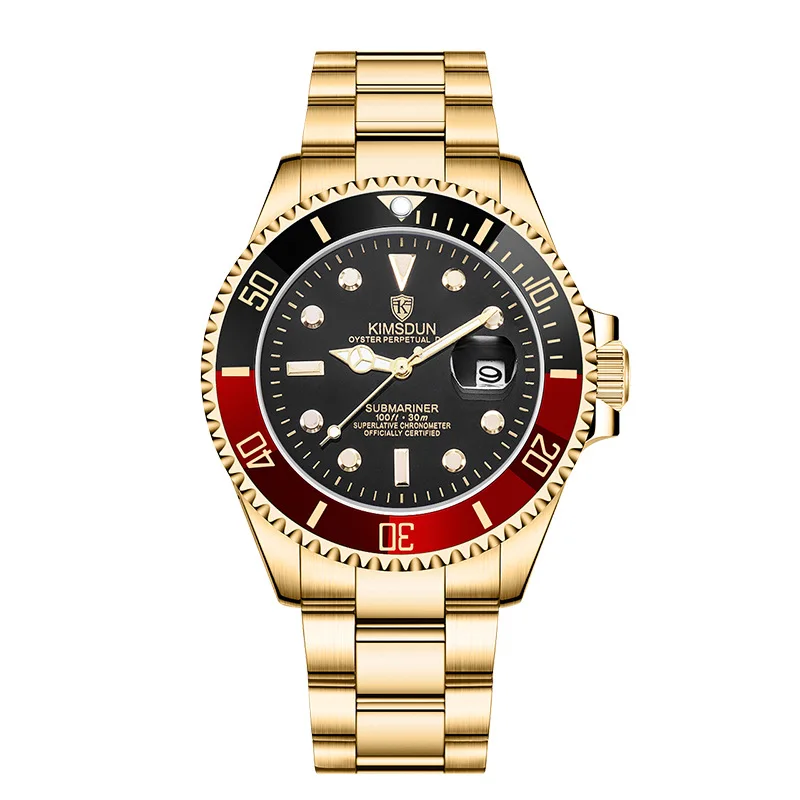 

Switzerland oyster perpetual Rolexable Japan MIYOTA quartz Calendar Convex Lens Luxury water ghost watch men's luminous