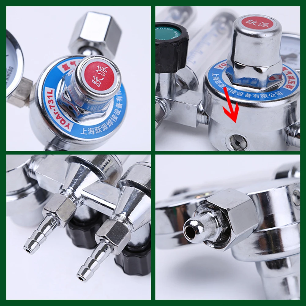 

Hot New Double Pipe Argon Regulator Gas Pressure Reducing Pressure Reducer Double flow Meter Decompression Table