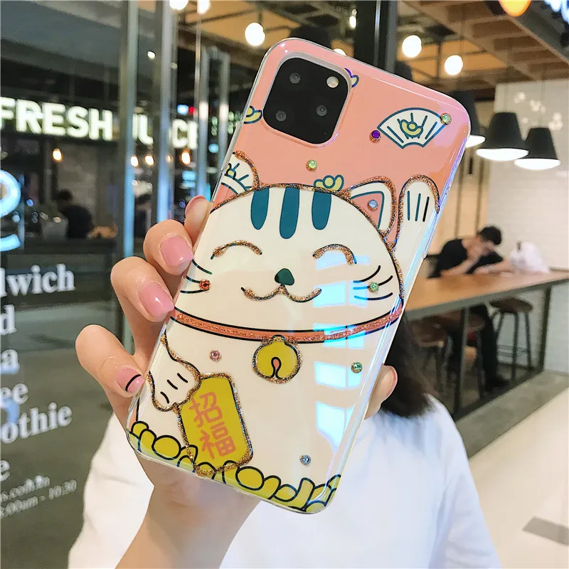 Чехол для iphone 11 pro Max Bling Sailor Moon, для iphone 11 X XR XS Max 6 7 8 plus, мягкий чехол из ТПУ с рисунком Crayon Shin-Chan - Цвет: As shown