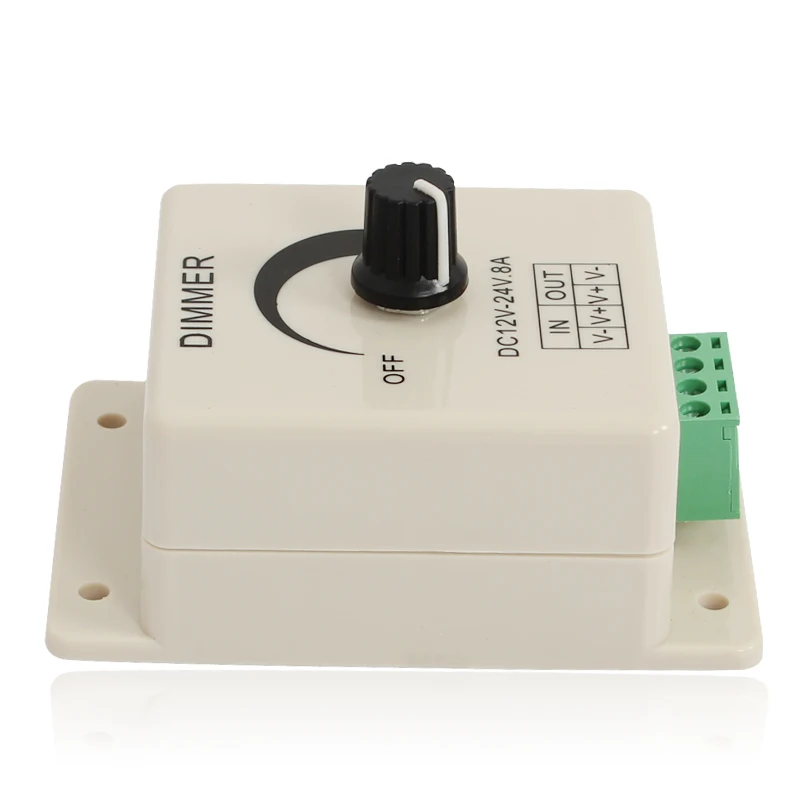 PWM контроллер переключателя постоянного тока 12 V-24 V 8A диммер ручка включения/выключения, с переключением между дальним и канал Регулируемый Яркость светильник переключатель