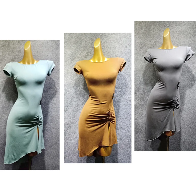 Latin Dance Dress Women Open Back Modal Competition Dresses Samba Dancing Costumes Clothes Adults Performance Wear Female