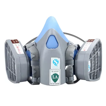 

MDY-9 Half Face Respirator Gas Mask Anti Dust Steam Dual-Filtering Mask for Laboratory Emergency Personal Protective Equipment