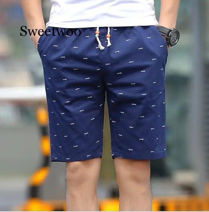 2020 Summer Men's shorts Casual Loose Cropped Trousers Sports Shorts Loose Knit Straight Casual Pants Cotton Short Pants New 5XL