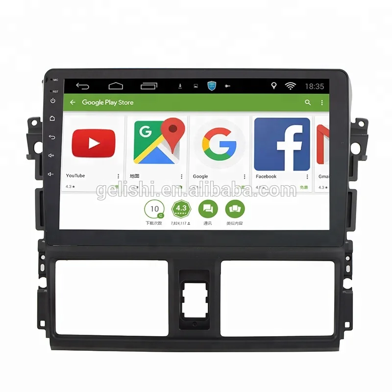 Сенсорный экран автомобильный dvd-плеер на основе Android аудио стерео для Toyota Yaris Vios gps навигация