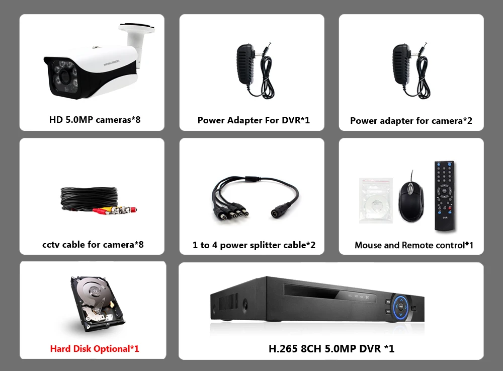 5MP Ultra HD 8CH DVR комплект H.265+ CCTV камера система безопасности 5MP CCTV система ИК наружного ночного видения комплекты видеонаблюдения
