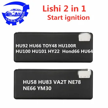 

Lishi 2 in 1HU58 HU83 VA2T HU92 HU66 TOY48 HU100R HU100 HU101 HY22 HON66 HU64 ...Locksmith Tools for Auto Decoder and Pick Tools