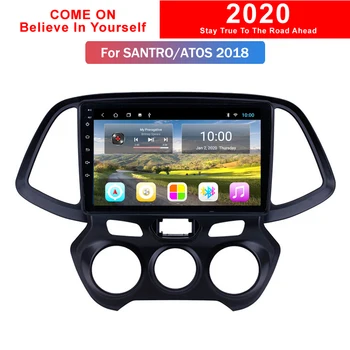 

2G RAM Car Android 9.1 GPS Navigation Screen 2Din Radio For Hyundai Santro Atos Multimedia Player Audio Head Unit Stereo Device
