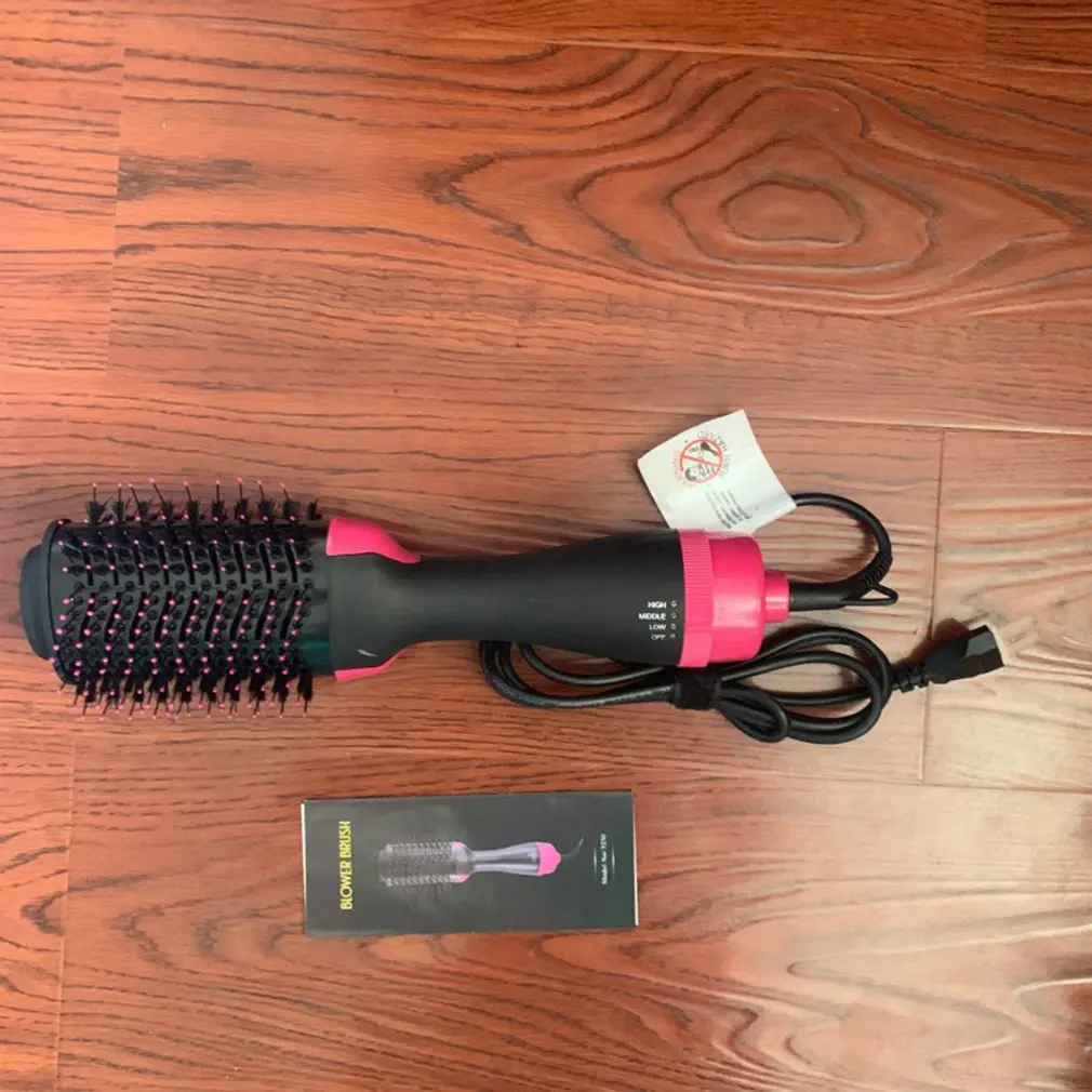 Two-In-One Hair Comb Infrared Negative Ion Hot Air Combing Straight Dual-Purpose Hair Dryer Modeling Comb