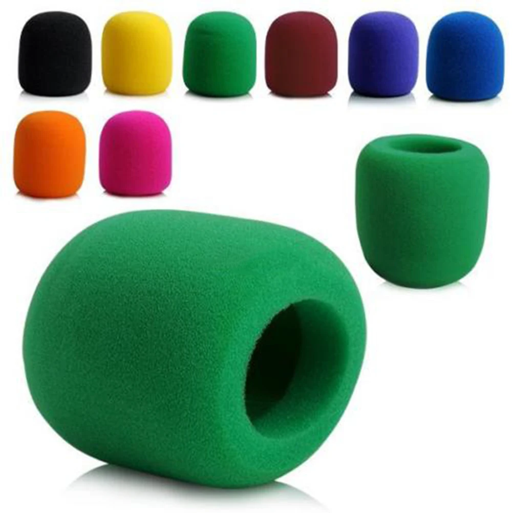 1pc Mix Colors Sponge Microphone Set Replacement Foam DJ Stage Windshield Wind Shield Cover Thick Washable