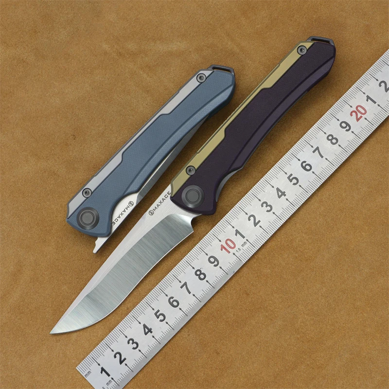Складной нож MAXACE Kestrel M390 лезвие KVT шариковый подшипник рукоятка G10 для кемпинга