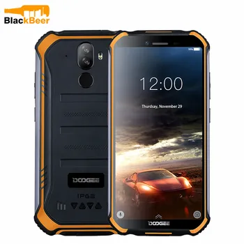 Перейти на Алиэкспресс и купить Смартфон DOOGEE S40 Lite, прочный IP68, четырёхъядерный, 2 ГБ 16 ГБ, Android 9,0, мобильный телефон 5,5 дюйма, 4650 мАч, сканер отпечатка пальца
