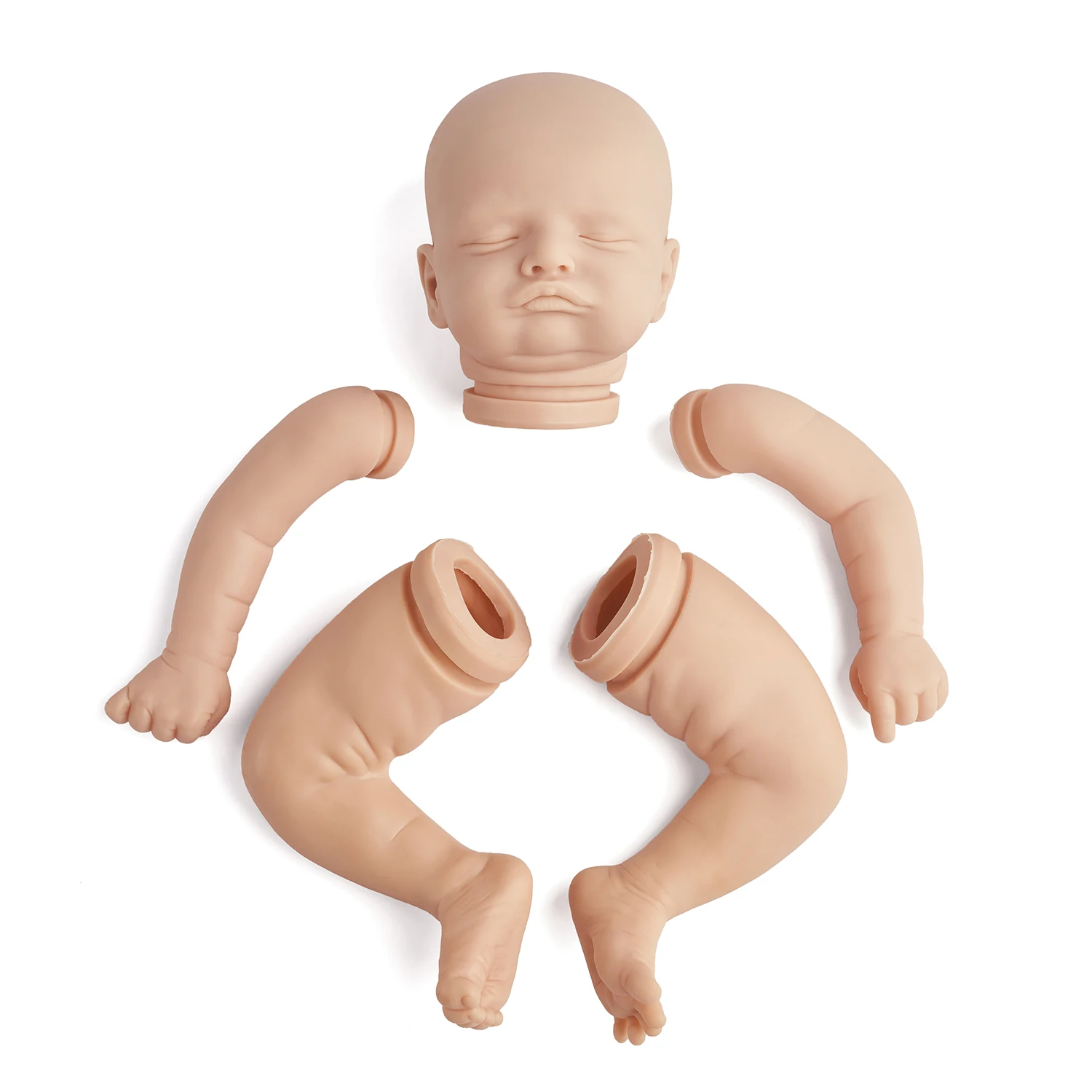 Reborn Doll Parts 20inch Rosalie Sleeping Baby Lifelike Real Soft Touch Unfinished DIY Blank Doll Kit