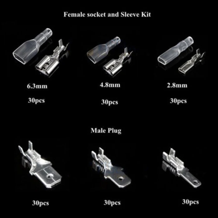 120/270 шт Женский Мужской кабельные разъемы автомобильные клеммы электрических проводов обжимные разъемы HYD88