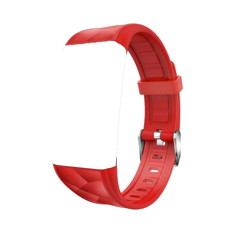 red strap Смарт-часы Ravi T20, измеритель артериального давления, пульсометр, трекер спортивной активности, фитнес-часы, IP67, подключение, IOS, Android, телефон - Цвет: red strap