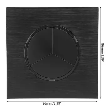 

3 Gang 2 Way Wall Panel Switch With LED Indicator Push Button Switches Q0KF