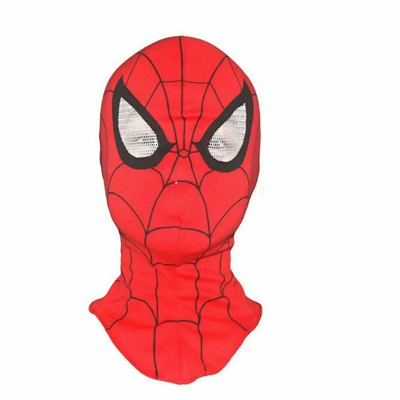 Super Hero Spiderman Full Head Hood Mask Adult Kids Fancy Dress Cosplay Costume