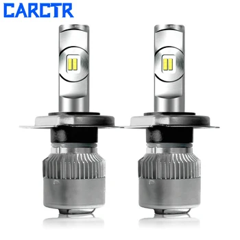 

CARCTR LED Car Headlight H7 H4 H11/H8 H1 9005/HB3 9006/HB4 50W 7600Lm/Pair Turbo Fan Bulbs CSP Headlamp 12V Lights R2