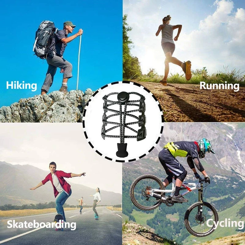 Round Elastic Shoelaces Suitable For Various Shoe Accessories No Tie Shoelace Fixed Stretching Locking Lazy laces 1 Pair