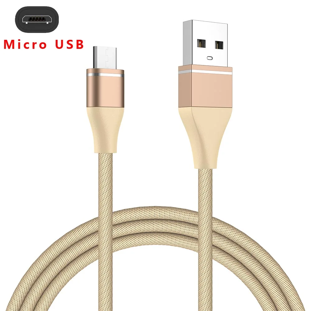MUSTTRUE usb type C кабель USBC провод для быстрого заряда для samsung HUAWEI xiaomi кабель для передачи данных зарядное устройство USB Micro кабель 3.0A зарядка - Цвет: Gold micro cable