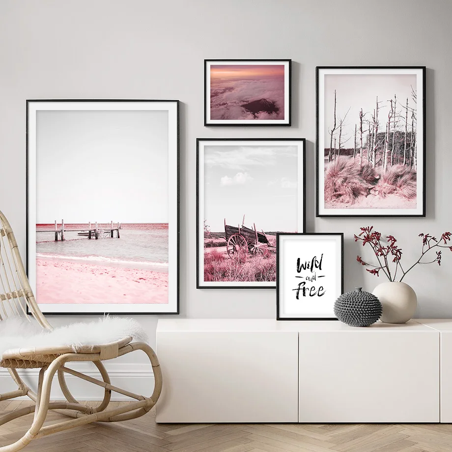 

Beach Ocean Plant Tree Cloud Quote Nordic Canvas Posters And Prints Wall Art Print Canvas Painting Wall Pictures For Living Room
