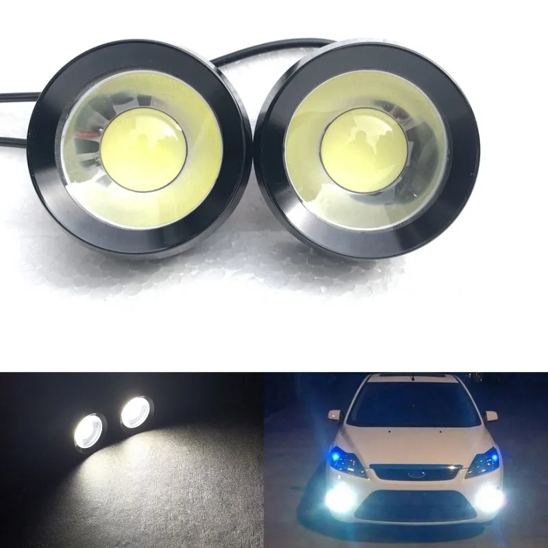 1 Pair Front Bumper LED Fog Lights 60mm Automobiles High Brightness Fog Waterproof Auto day running Car Accessories _ - AliExpress Mobile