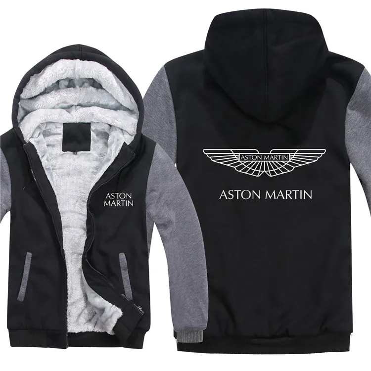 Aston Martin толстовки с капюшоном зимняя высококачественная мужская повседневная шерстяная флисовая толстовка с капюшоном Aston Martin - Цвет: as picture