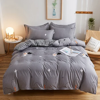 

Bed Linen Flat Sheet Duvet Cover and Pillowcase Quilt Cover Home Europe Bedding Set Bedspread Comforter Set Double King Size