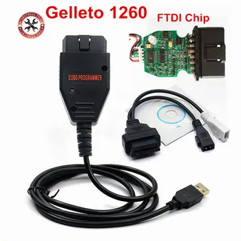 

Galletto 1260 FTDI Chip EOBD ECU Programmer Read Write Car ECU Flasher Works For Multi-Car OBD OBDII Diagnostic Multi-Language