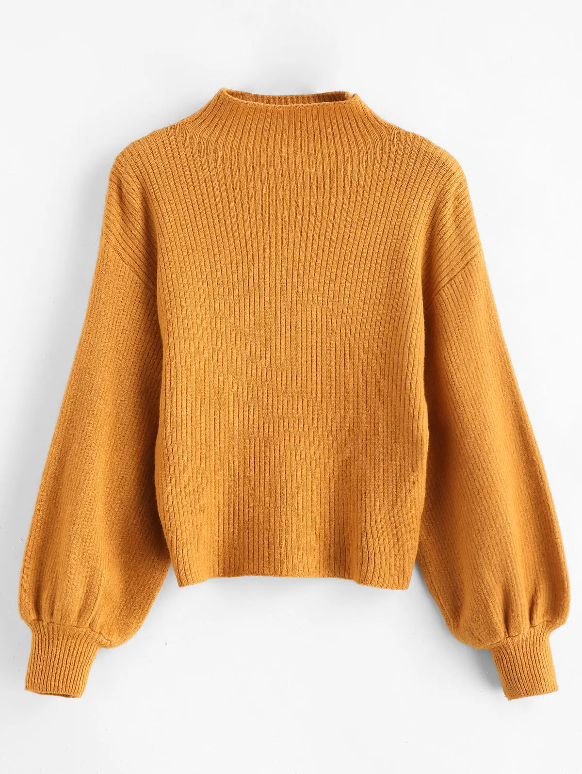 

ZAFUL New Turtleneck Sweater Women Pullover Elasticity Knitted Ribbed Slim Jumper Autumn Winter Basic Female Sweater Top Female