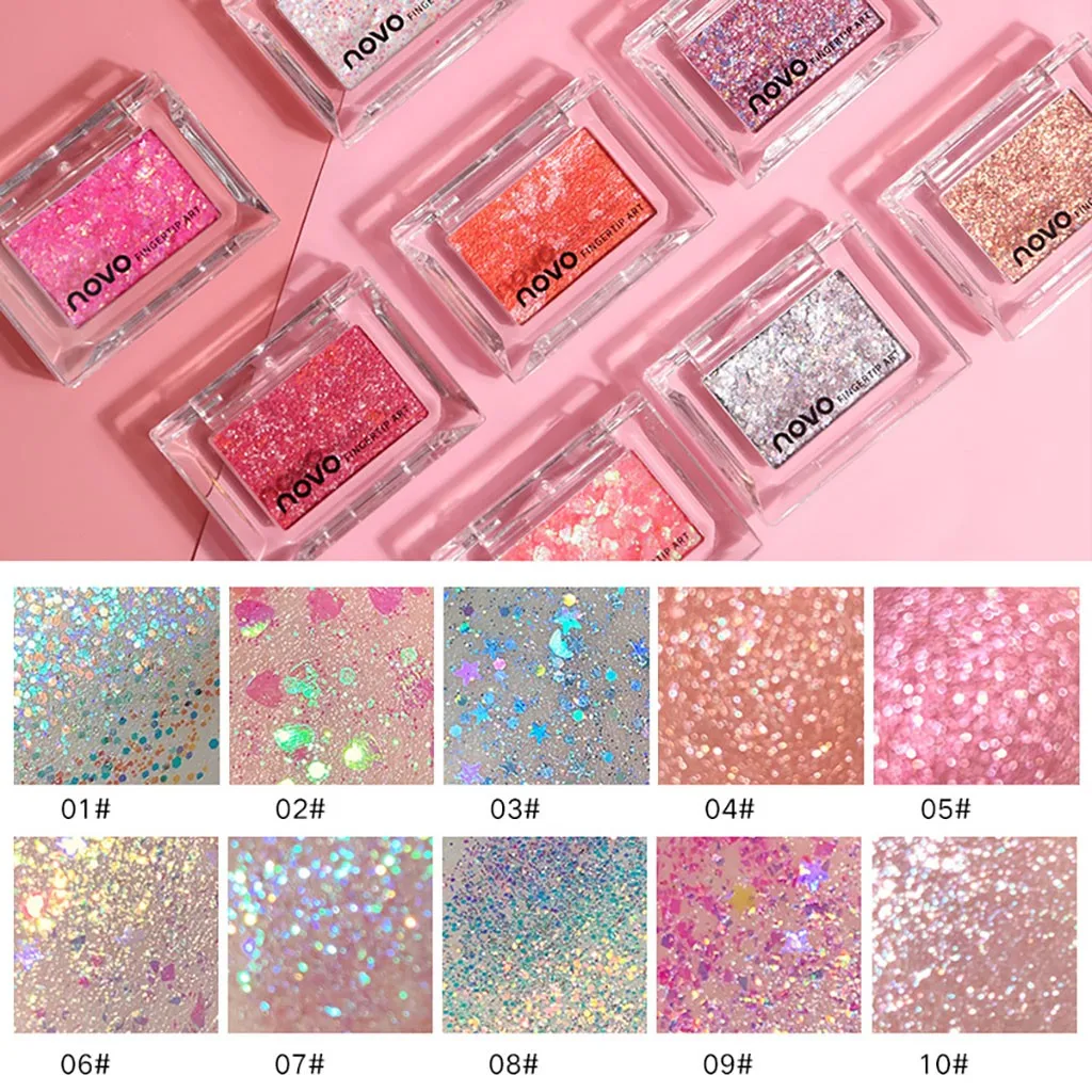 Высокая вспышка монохромный Fingertip Cool Trend Eye Shadow 10 групп цветов Тени Для Век Палетка Теней Прямая поставка