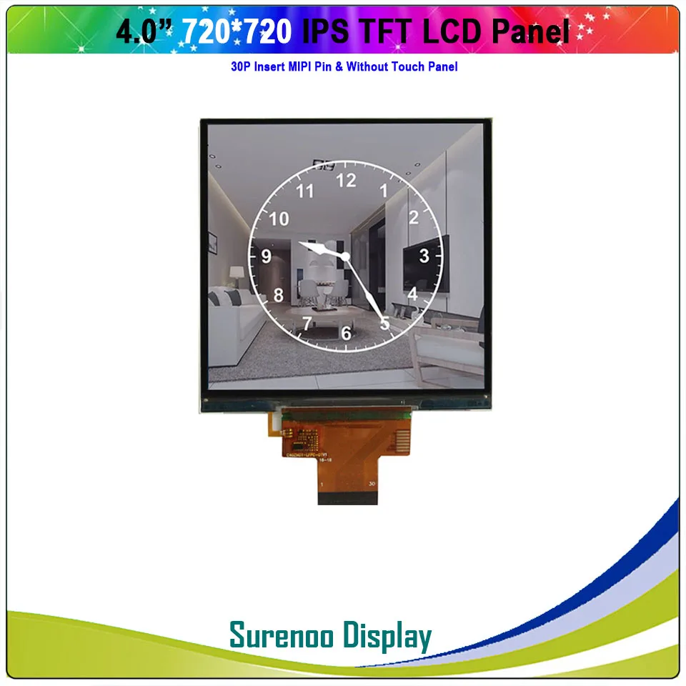 4," дюймовый 720*720 480*480 MIPI ips TFT ЖК-модуль дисплей экран панели с емкостной сенсорной панелью для умного дома