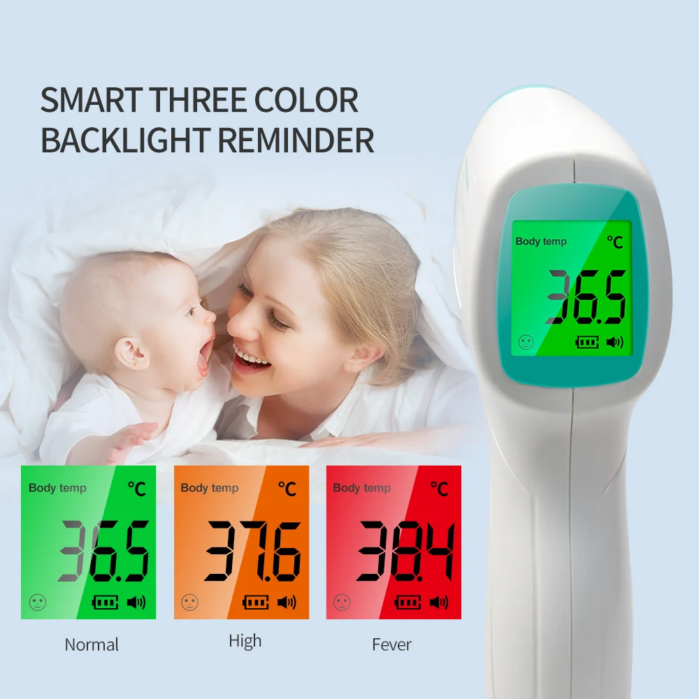 2020 New Thermometer Gun Digital Body Temperature Measurement Non-Contact Infrared Forehead Thermometer Drop Shipping