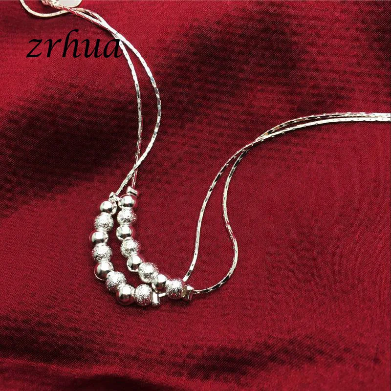 Bohemia 925 серебро anklets Для женщин Многослойные Бусины ножной браслет с подвеской сексуальная Бижутерия для ног лучший подарок Рождество украшения Bijoux