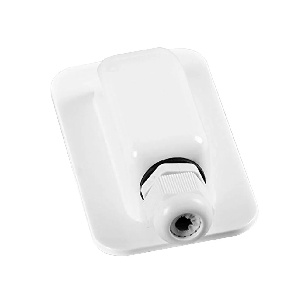 Free Size Caravanas Entrada de Cable Caja F/ácil Instalaci/ón Doble Cable Techo Solar Panel ABS Entrada Gl/ándula Caja de Derivaci/ón Solar Panel Doble Pasamuros Caja para Caravana Blanco