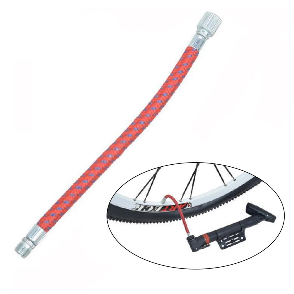 

Easy Apply Connector Extension Adapter For Bicycle Pump Durable Air Hose High Pressure Rotating Practical Flexible Bike supplies