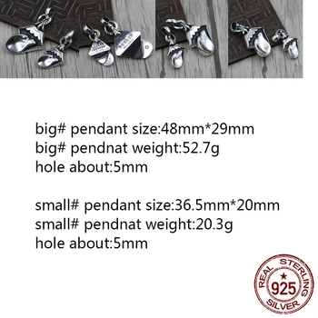 

B79 S925 sterling silver pendant retro personality big tongue letter shape wild pendant punk hip-hop style gift for friends