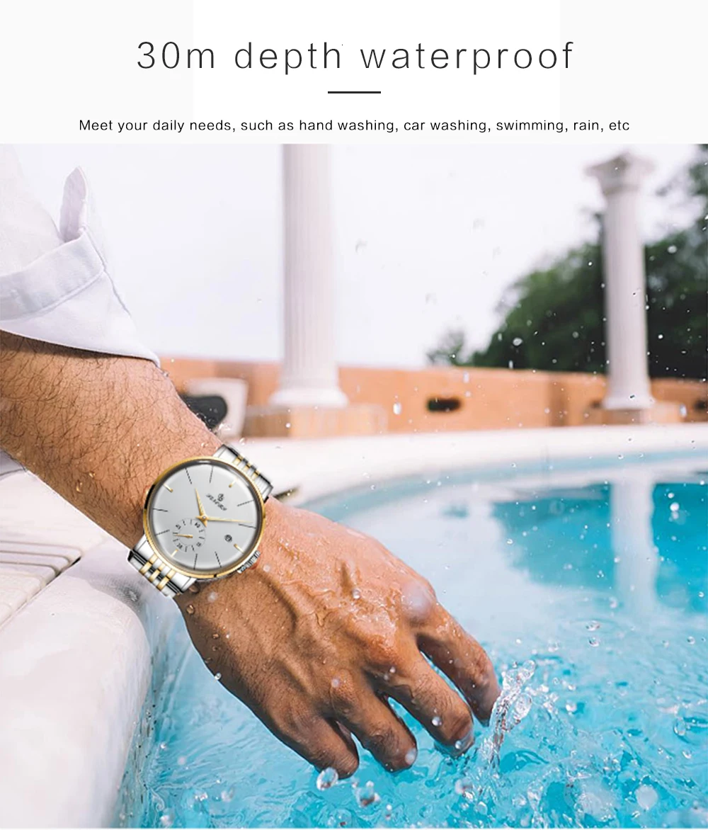 Мужские часы лучший бренд класса люкс автоматические механические часы моды из нержавеющей стали водонепроницаемый Аналоговый наручные