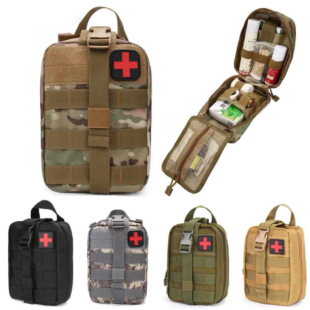 Hunting Survival First Aid Bag Molle Tactical Waist Military EDC Pack Outdoor SOS Pouch Army Kit Belt Backpac | Спорт и развлечения