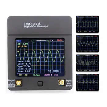 

1 Set DSO112A Digital Oscilloscope Portable Handheld TFT Multimeter Tester 2MHz 5Msps 2.7 * 3.1 * 0.7in Durable Power Tools Part