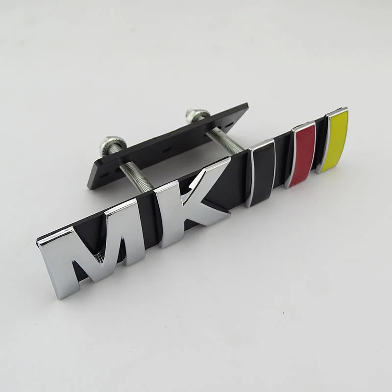 OEM 서비스 MKIII 그릴 엠블럼 2.0V 2.4T 2.6T 플라스틱 크롬 배지 3D 자동차 로고 Mk3 자동차 트렁크 스티커 폭스바겐