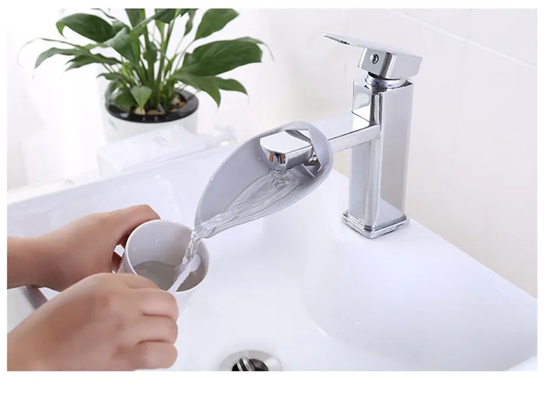Silicone Faucet Extender Toddler Kids Water Reach Faucet Rubber Hand Washing Bathroom Accessorie Kitchen Save Water Faucet Tools