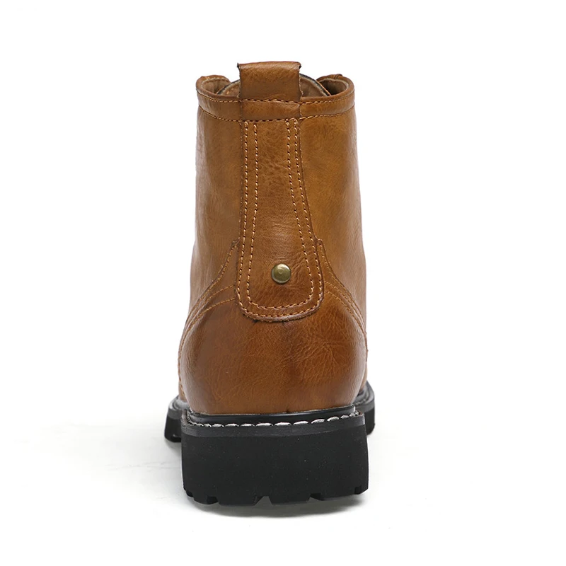 Sanzoog/зимние кожаные ботильоны; мужские ботинки Dr Martins; Botines Hombre Dr. Martens; Erkek Bot Botte Homme; высокие ботинки в британском стиле