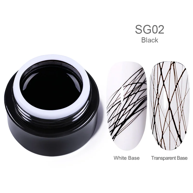 BP-SG02 BORN PRETTY, 5 мл, гель для рисования ногтей, лак, краска для ногтей, лак для ногтей, толстая упругая краска, УФ-гель, впитывающий паучий гель - Цвет: BP-SG02