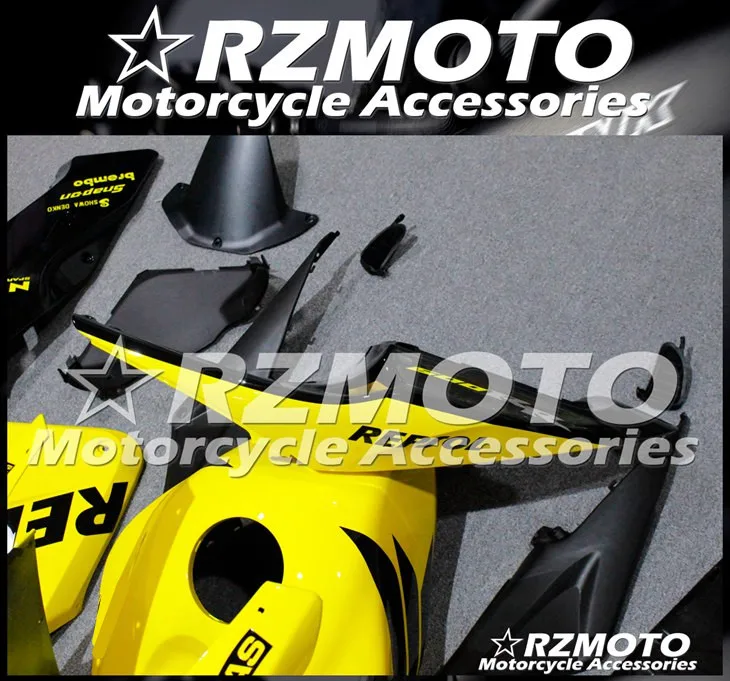 4 подарки ABS мотоцикл полный обтекатель комплект подходит для CBR600RR F5 2005 2006 05 06 cbr600 600RR тела набор желтый