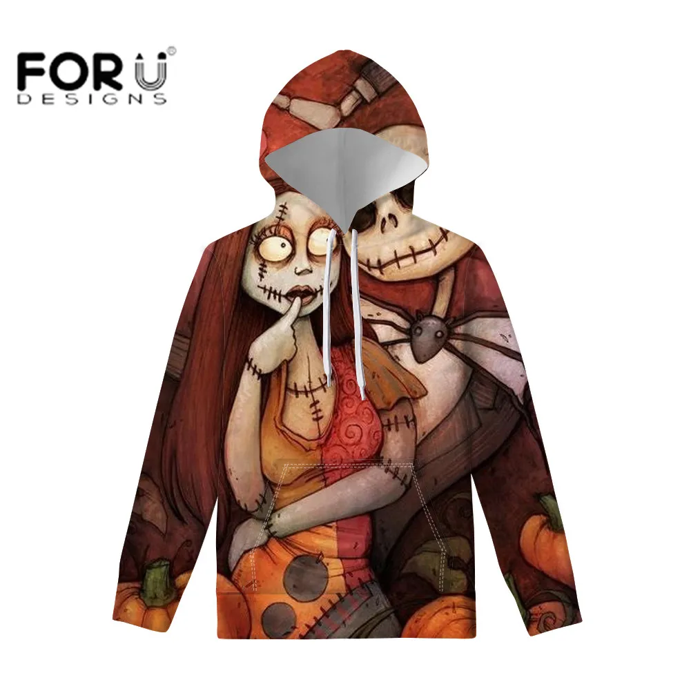 FORUDESIGNS/толстовки больших размеров; Мужская Уличная Толстовка с принтом черепа; Мужская модная одежда; толстовка унисекс; спортивная толстовка - Цвет: QE081Z72