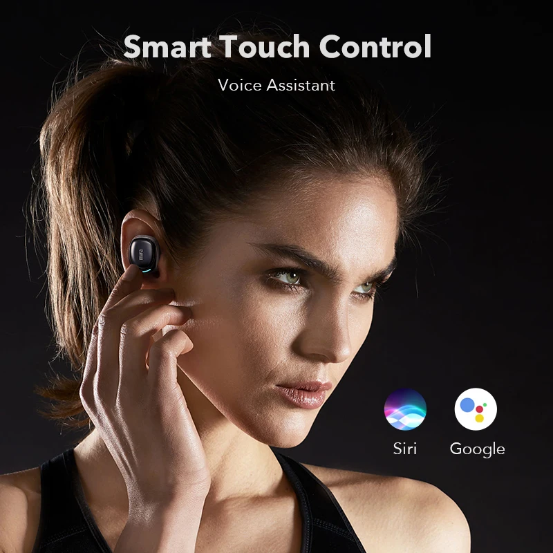TWS Wireless Bluetooth Earphones Touch Control In-Ear Earbuds Stereo Cordless Waterproof Headset For Phone With Charging Box